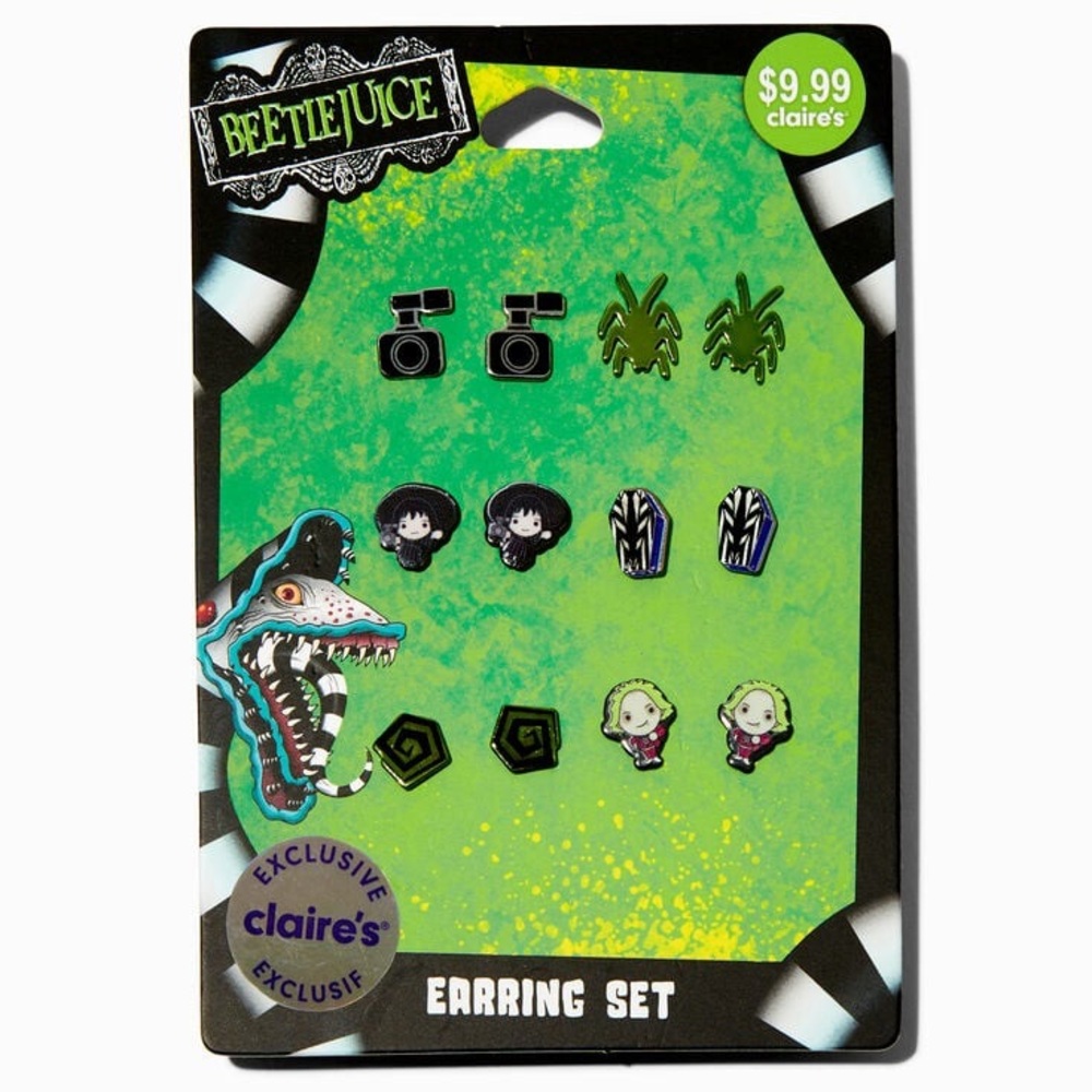 Beetlejuice Earring Set